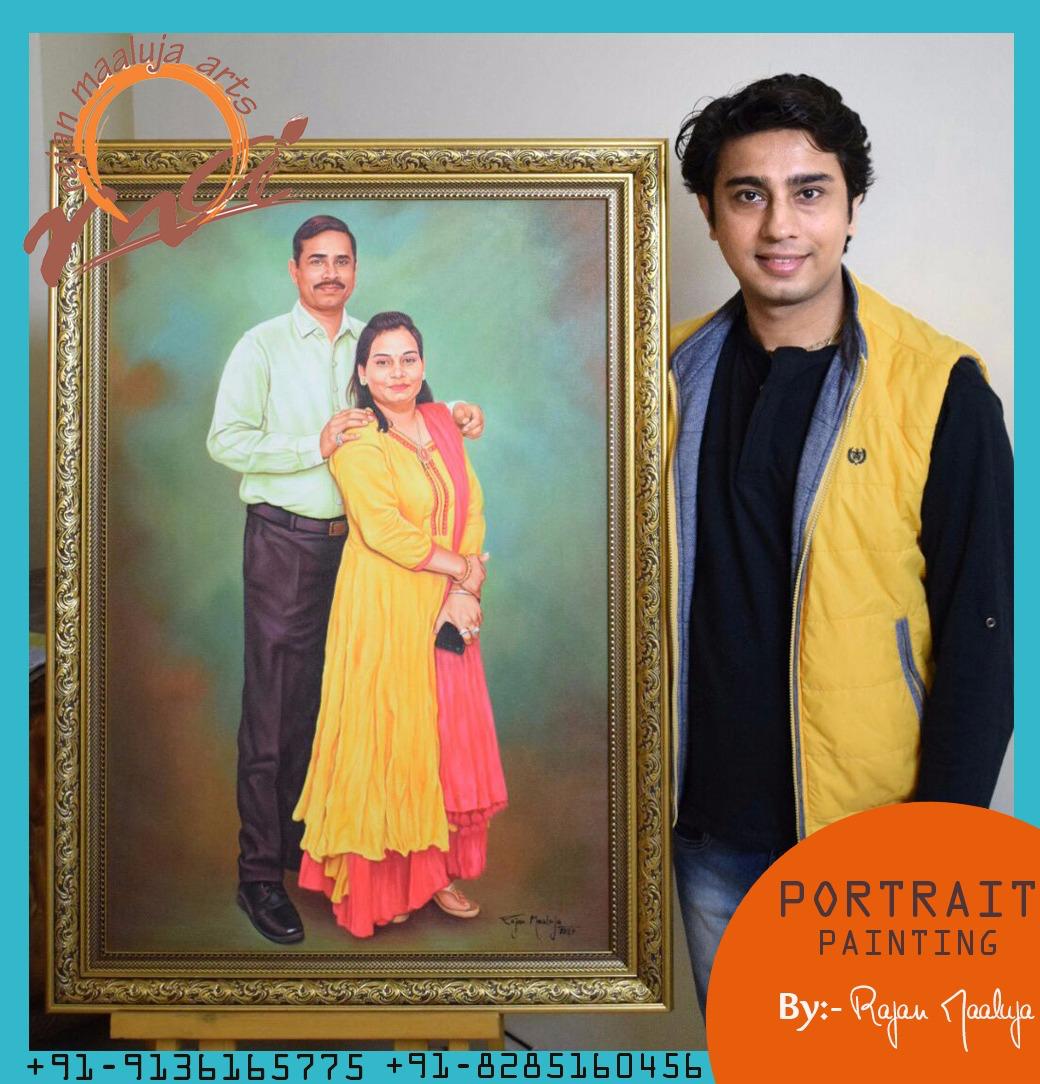 Couple Portrait Painting