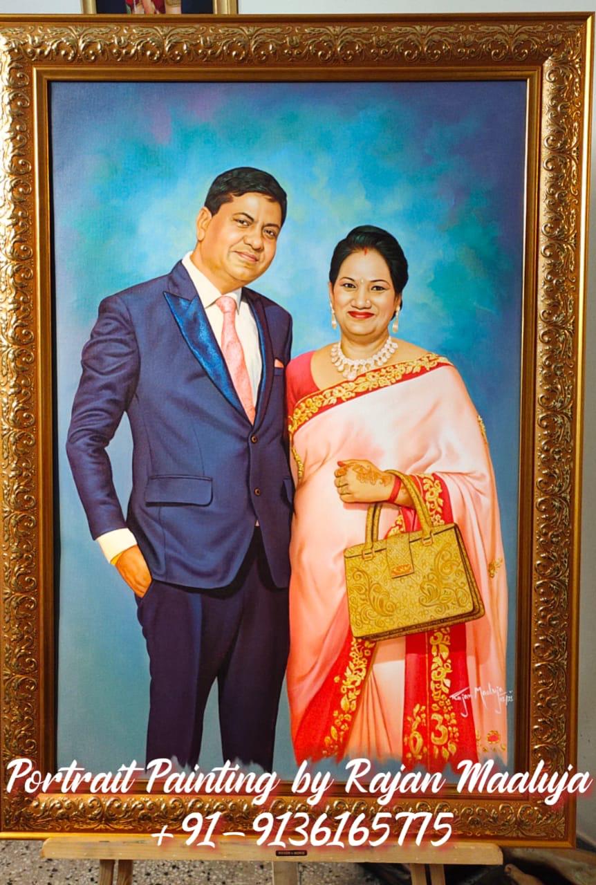 Couple Portrait Painting